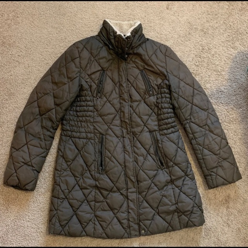 Esprit women's puffer trench coat sz L